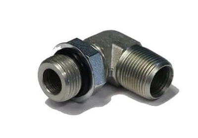 ADAPT. 90° MÂLE ORB 1 / 4&Prime; X MÂLE NPT 1 / 8&Prime;