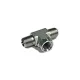 ADAPT. « BRANCH TEE » MÂLE NPT 1 / 4&Prime; X FEM NPT 1 / 4&Prime;