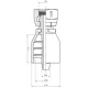 RACCORD UNE PIÈCE FEM BSPP 60° + O&rsquo;RING Série B43