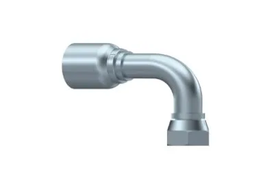 RACCORD 90° UNE PIÈCE FEM BSPP FACE PLATE Série B43