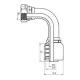 RACCORD 90° UNE PIÈCE FEM BSPP FACE PLATE Série B43