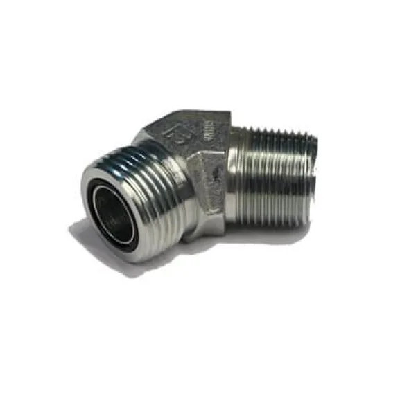 ADAPT. 45° MÂLE ORFS 1 / 4&Prime; X MÂLE NPT 1 / 8&Prime;