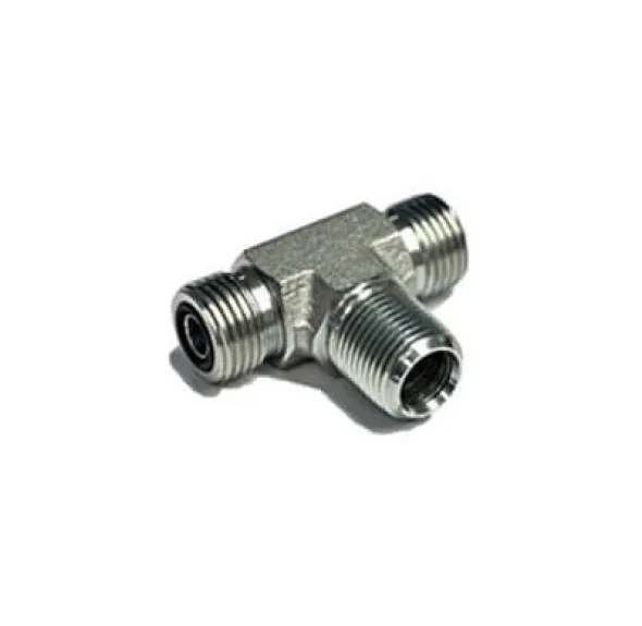 ADAPT. « BRANCH TEE » MÂLE ORFS 1 / 4&Prime; X MÂLE NPT 1 / 4&Prime;