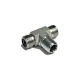ADAPT. « BRANCH TEE » MÂLE ORFS 1 / 4&Prime; X MÂLE NPT 1 / 4&Prime;