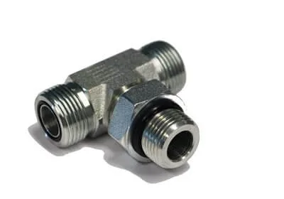 ADAPT. « BRANCH TEE » MÂLE ORFS 1 / 4&Prime; X MÂLE ORB 1 / 4&Prime;