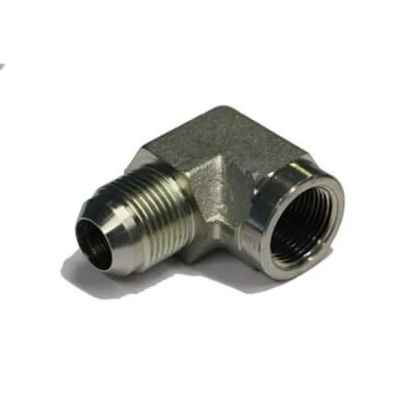 ADAPT. 90° MÂLE JIC 3 / 16&Prime; X FEM NPT 1 / 8&Prime;