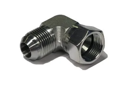 ADAPT. 90° MÂLE JIC 1 / 8&Prime; X FEM JIC TOURNANT 1 / 8&Prime;