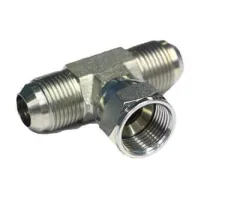 ADAPT. « BRANCH TEE » MÂLE JIC 3 / 16&Prime; X FEM JIC TOURNANT 3 / 16&Prime;