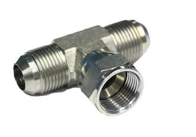 ADAPT. « BRANCH TEE » MÂLE JIC 3 / 16&Prime; X FEM JIC TOURNANT 3 / 16&Prime;