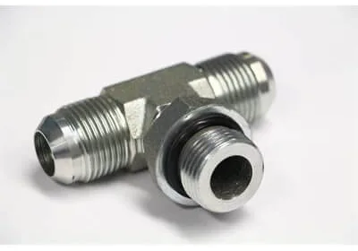 ADAPT. « BRANCH TEE » MÂLE JIC 1 / 4&Prime; X MÂLE ORB 1 / 4&Prime;