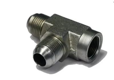 ADAPT. « RUN TEE » MÂLE JIC 1 / 4&Prime; X FEM NPT 1 / 8&Prime;