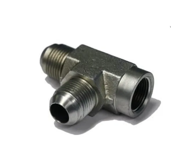 ADAPT. « RUN TEE » MÂLE JIC 1 / 4&Prime; X FEM NPT 1 / 8&Prime;