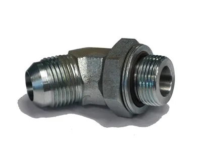 ADAPT. 45° MÂLE JIC 1 / 4&Prime; X MÂLE BSPP AJUSTABLE 1 / 8&Prime;