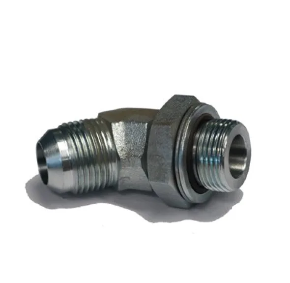 ADAPT. 45° MÂLE JIC 1 / 4&Prime; X MÂLE BSPP AJUSTABLE 1 / 8&Prime;