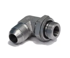ADAPT. 90° MÂLE JIC 1 / 4&Prime; X MÂLE BSPP AJUSTABLE 1 / 8&Prime;