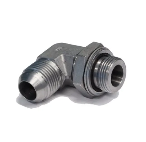 ADAPT. 90° MÂLE JIC 1 / 4&Prime; X MÂLE BSPP AJUSTABLE 1 / 8&Prime;