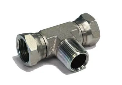 ADAPT. « BRANCH TEE » FEM NPT TOURNANT 1 / 8&Prime; X MÂLE NPT 1 / 8&Prime;