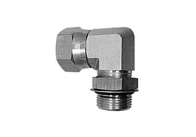 ADAPT. 90° FEM JIC TOURNANT 1 / 4&Prime; X MÂLE ORB 1 / 4&Prime;
