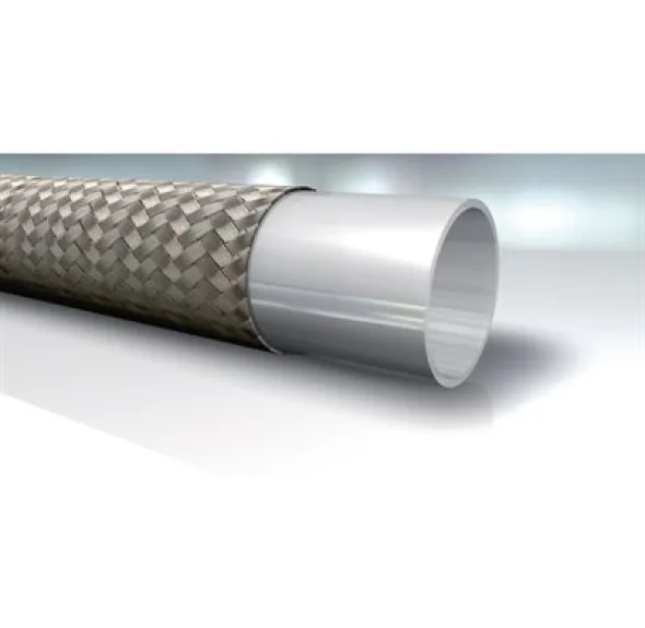 BOYAU PTFE (TEFLON) 1 TRESSE ACIER INOX 100R14 1 / 2&Prime; / PI