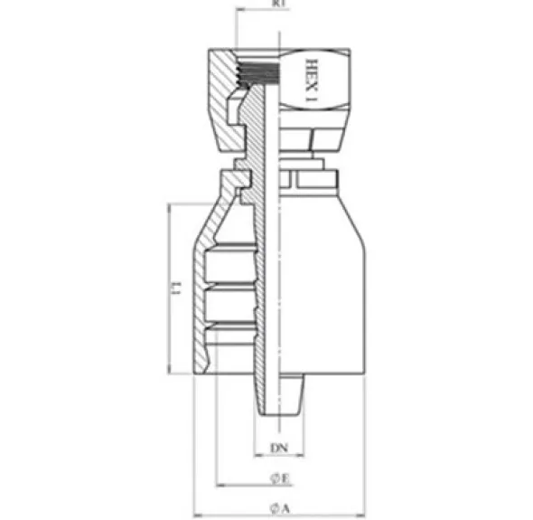 RACCORD UNE PIÈCE FEM BSPP 60° + O&rsquo;RING Série BWS