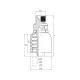 RACCORD UNE PIÈCE MÂLE BSPP CÔNE 60° Série BWS