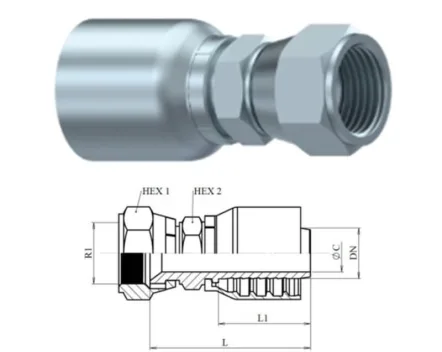 Raccords Série B43 compatible avec boyau 1 & 2 brins
