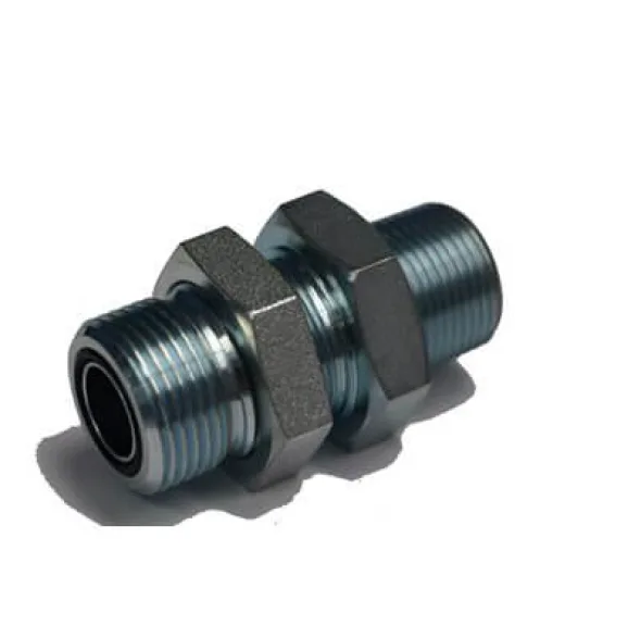 ADAPT. PASSE CLOISON MÂLE ORFS 1 / 4&Prime; X MÂLE NPT 1 / 4&Prime;