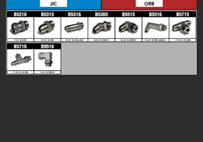 Adaptateurs FILETS JIC & ORB