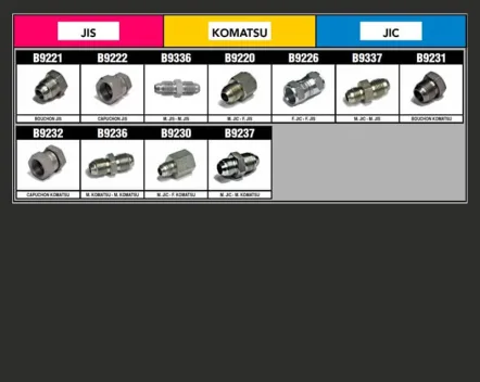 JIS, Komatsu & JIC adapter