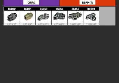 Adaptateurs FILETS ORFS & BSPP (T)