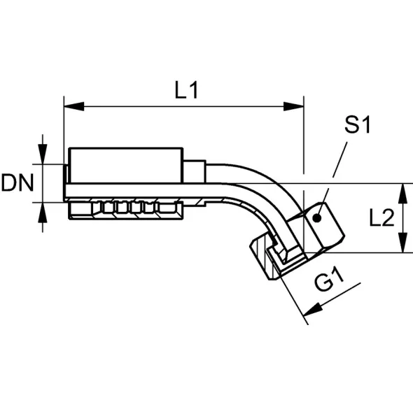 PA 7** AJ 45 (Femelle JIC 45°)