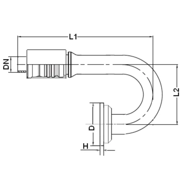 RACCORD 180° CODE 62 1&Prime; X 1&Prime;
