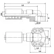 RACCORD 90° CODE 62 COMPACT 1&Prime; X 1&Prime;