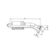 RACCORD 22.5° CODE 62 1-1 / 4&Prime; X 1-1 / 4&Prime;