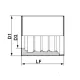 FERRULE 2-4 BRINS 4SP / 100R12 1 / 4