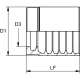 FERRULE 1-2 BRINS 1SN (NON-SKIVE) 1 / 4
