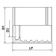 FERRULE 1-2 BRINS R1AT / R2AT (NON-SKIVE) 1 / 4&Prime; INOX