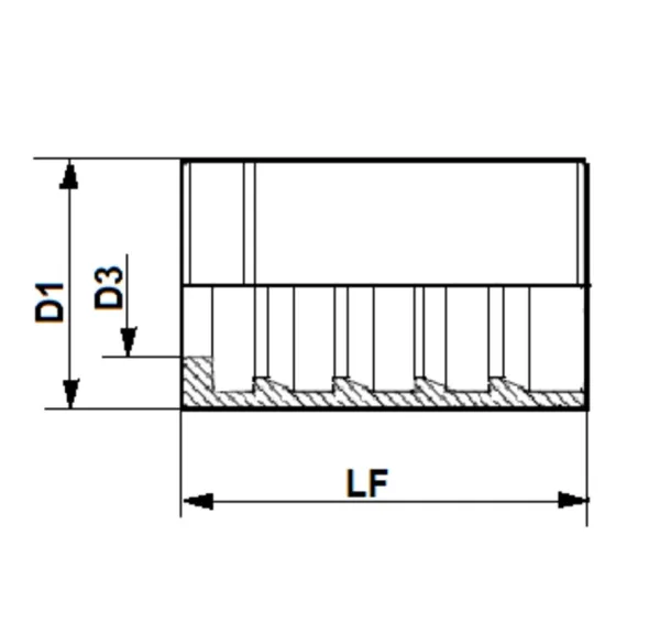 FERRULE BSG100RI / 100R4 (NON-SKIVE) 2