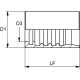 FERRULE THERMOPLASTIQUE / 100R7 (NON-SKIVE) 1 / 4