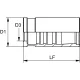 FERRULE 1 BRIN PILOT 100R16 / 100R17 (NON-SKIVE) 1 / 4&Prime;