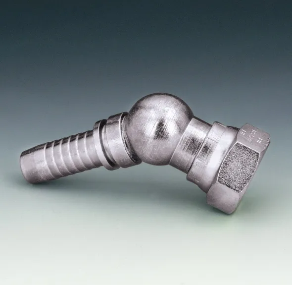 RACCORD 45° COMPACT FEM BSPP CÔNE 60° 1 / 4&Prime; X 1 / 4&Prime;