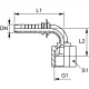 RACCORD 90° FEM JIC 1 / 4&Prime; X 1 / 4&Prime;