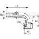 RACCORD 90° FEM MÉTRIQUE 06S X 1 / 4&Prime;