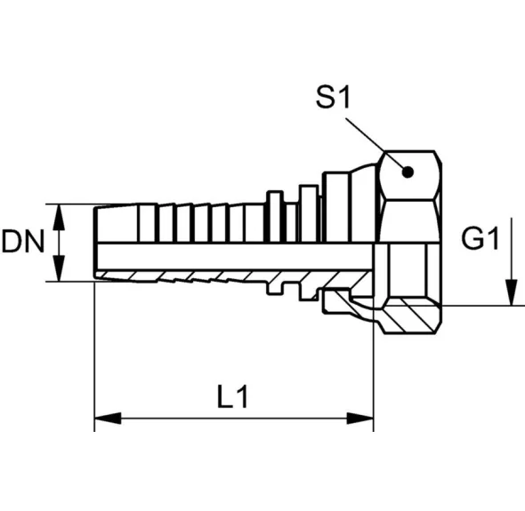 PN AR (Femelle BSPP plat) (Hiab)