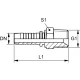 RACCORD MÂLE NPT TOURNANT 1 / 8&Prime; X 1 / 4&Prime;