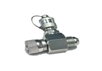 ADAPT. « TEE » M JIC 1 / 4&Prime; X F JIC 1 / 4&Prime; X F SAE TEST M16X2
