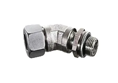 ADAPT. 45° MÂLE MÉTRIQUE 08S X MÂLE BSPP 1 / 4&Prime;