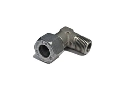 ADAPT. 90° MÂLE MÉTRIQUE 10L X MÂLE NPT 3 / 8&Prime;